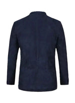 Navy blue coat on a white background