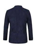 Navy blue coat on a white background