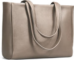 Women Leather Work Laptop Tote Bag – Ladies Shoulder Satchel Handbag